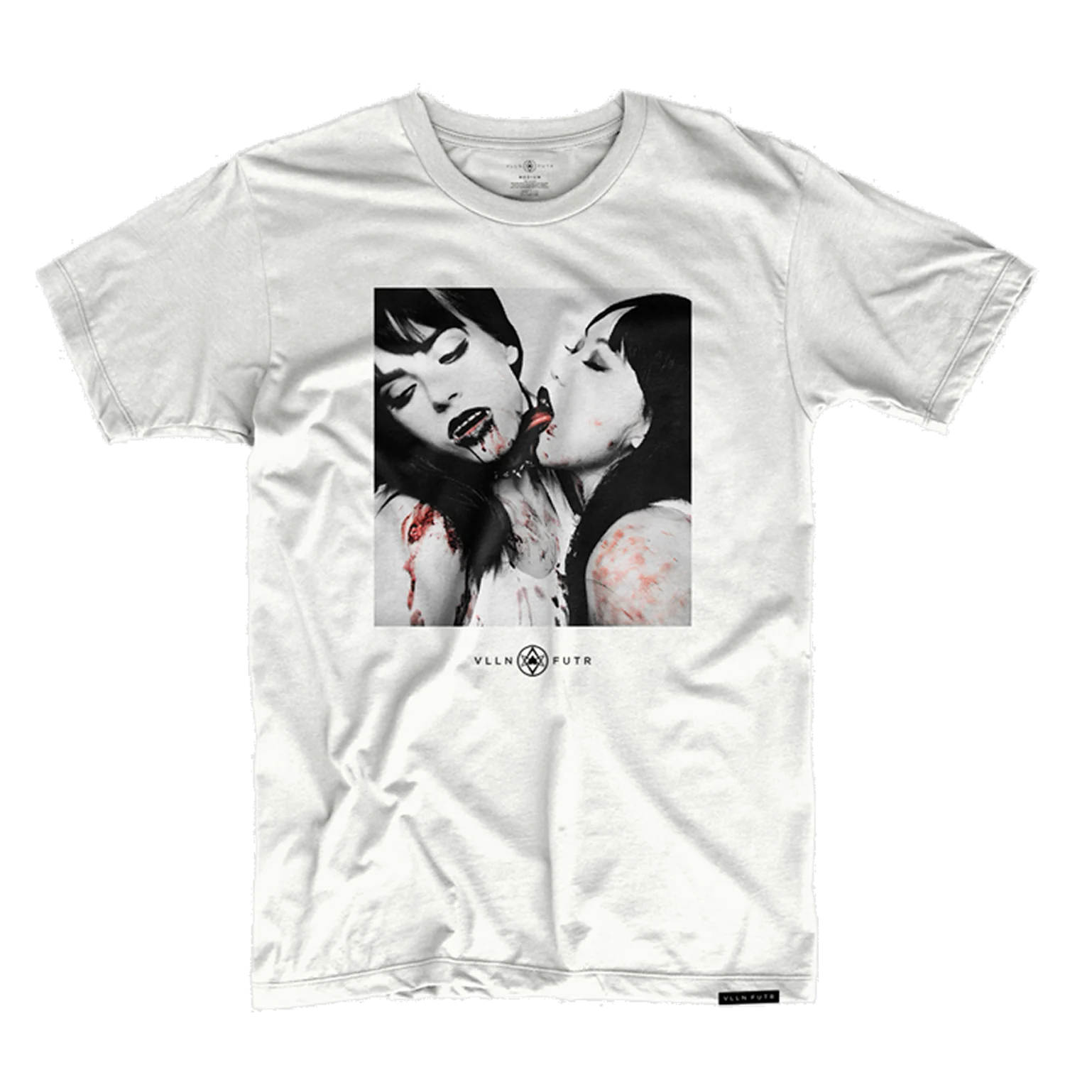 Vamp Lover Bitmap T-shirt White By Vlln Futr